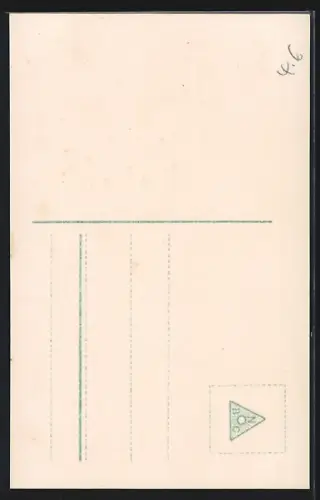 Foto-AK R & K / L Nr. 7226/2: Frau in Kostüm mit Mistelzweig und Kleeblatt