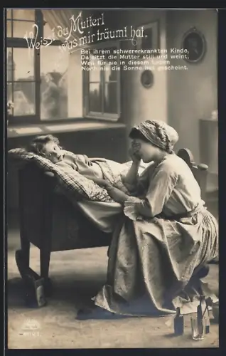 Foto-AK R & K / L Nr. 4819 /1: Mutter mit krankem Kind