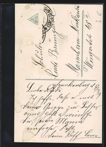 Foto-AK R & K / L Nr. 6078/5: Kind mit Lamm und Weidenkätzchen, Ostern