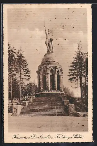AK Detmold /Teutoburger Wald, Hermanns-Denkmal mit Treppenaufgang