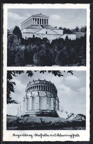 AK Regensburg, Walhalla und Befreiungshalle