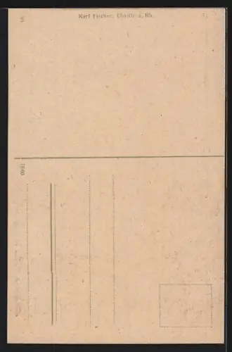 AK Niederwald, Nationaldenkmal, Die Germania in Nahaufnahme