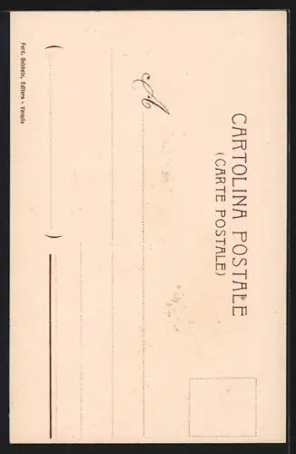 Lithographie Venezia, Ponte dei Sospiri um 1900