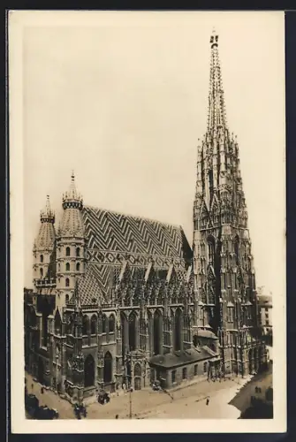 AK Wien, Stephanskirche, Westansicht