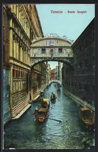 AK Venezia, Partie an der Ponte dei Sospiri