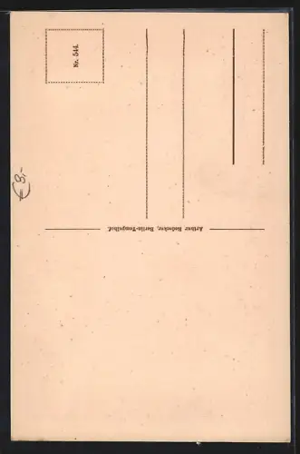 AK Alt-Berlin, In der Petristrasse, Hinterhofidylle