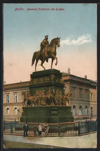 AK Berlin, Denkmal Friedrichs des Grossen