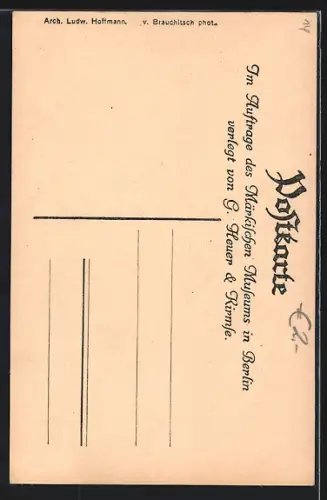 AK Berlin, Märkisches Museum, Haupteingang