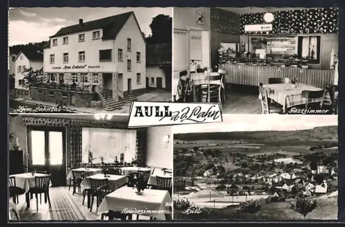 AK Aull a. Lahn, Gasthaus Zum Lahntal, Totalansicht