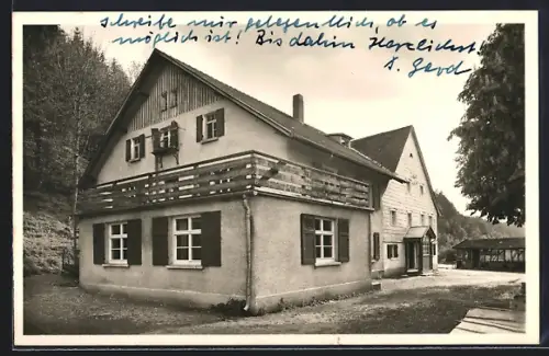AK Friesenhofen /Allgäu, Schullandheim Hitzelinde mit Nebengebäude