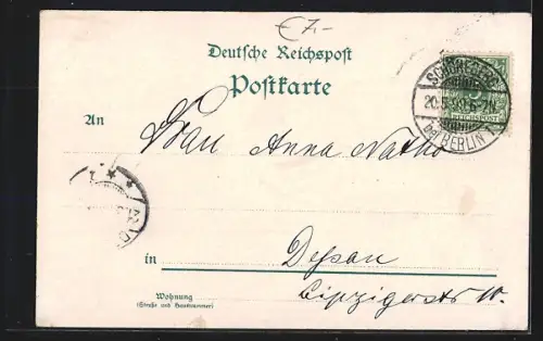 Lithographie Berlin, Nationaldenkmal Kaiser Wilhelm I.