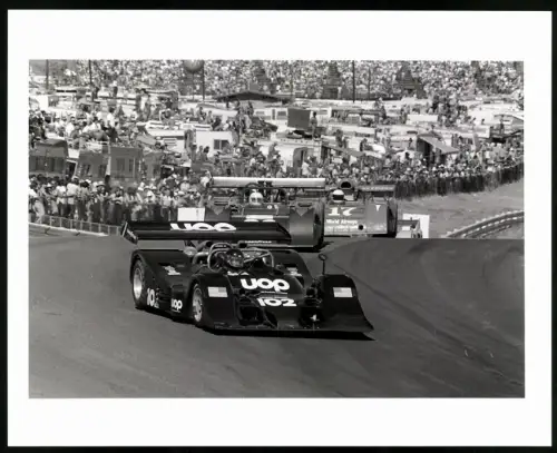 Fotografie Auto Shadow DN4, CanAm Rennwagen Startnummer 102, Grossformat 25 x 20cm
