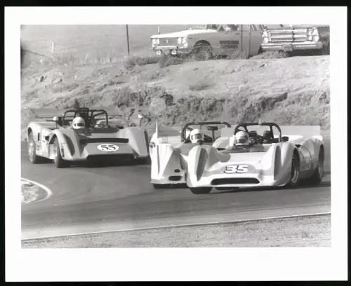 Fotografie Auto Rennwagen Startnummer 35, Rennszene der CanAm Series, Grossformat 25 x 20cm