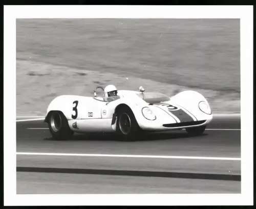 Fotografie Auto Brabham BT8 Climax, CanAM Rennwagen Startnummer #3 Team Elite, Grossformat 25 x 20cm