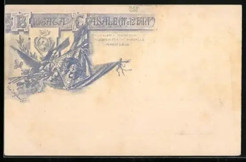 AK Brigata Casale, Ricordo della festa della Brigata Casale, 24 Giugno 1904