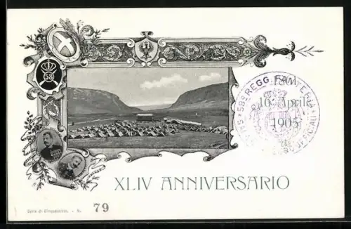 AK 58° Reggimento Fanteria, 44° Anniversario 1905