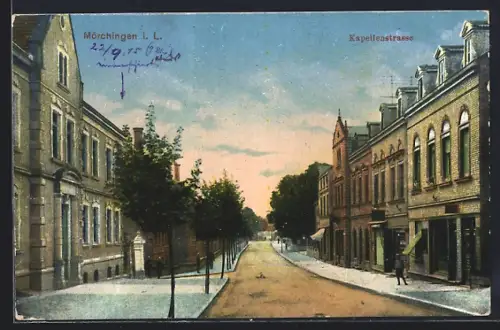 AK Mörchingen i. L., in der Kapellenstrasse