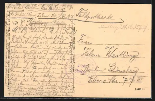 AK Dalheim, Eingang in das zerstörte Dorf nach der Schlacht 20.08.1914