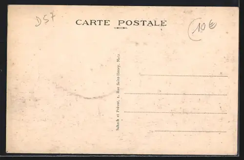 AK Aboncourt /Moselle, Place de l`Eglise