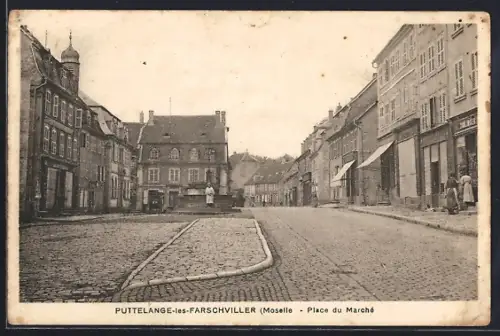 AK Puttelange-les-Farschviller /Moselle, Place du Marché