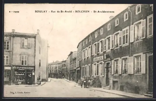 AK Boulay, Rue de St-Avold, Strassenpartie