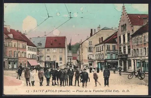 AK Saint-Avold /Moselle, Place de la Victoire, Côté Est