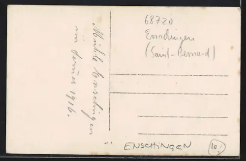 Foto-AK Enschingen, Ortspartie