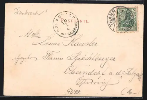 AK Thann i. Els, Totalansicht, Münster, Engelsburg