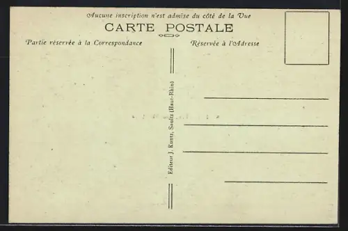 AK Ferrette /Haut-Rhin, Kirche, Tor, Strassenpartie