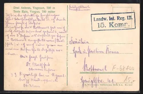 AK Trois Epis /Vosges, Hotel Notre Dame