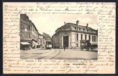 AK Colmar i. Els., Rue des clefs, Schlüsselstrasse