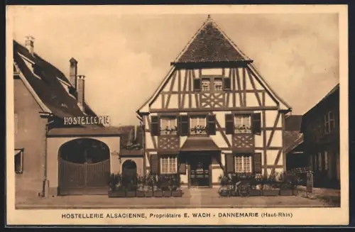 AK Dannemarie /Haut-Rhin, Hostellerie Alsacienne E. Wach