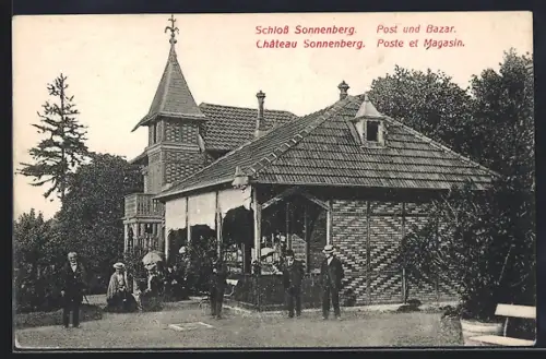 AK Carspach, Château Sonneberg, Poste et Magasin