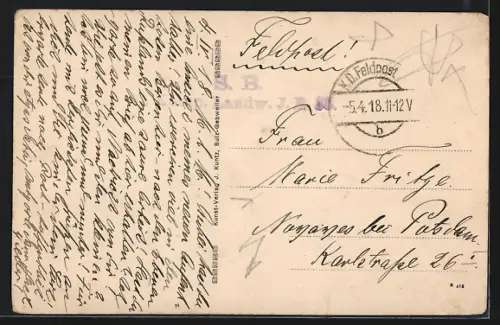 AK Geberschweier /Els., Teilansicht, Kirche, Kapelle mit Jesuskreuz