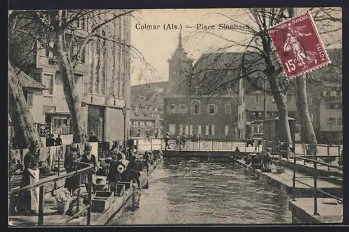 AK Colmar /Als., Place Sinnbach