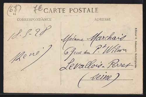 AK Colmar /Als., Place Sinnbach