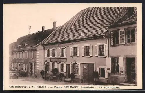 AK Le Bonhomme, Café-Restaurant Au Soleil Eugène Esslinger