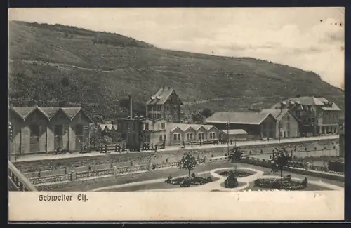 AK Gebweiler /Els., Une rue, Strassenpartie