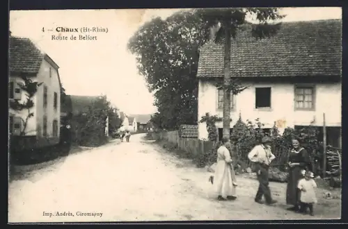 AK Chaux /Ht-Rhin, Route de Belfort