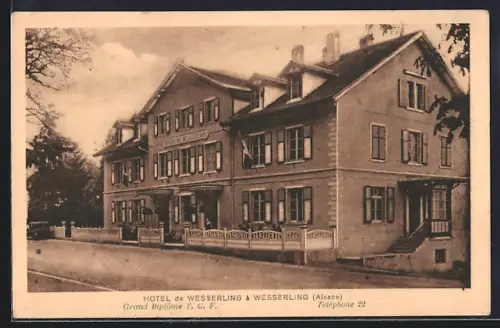 AK Wesserling /Alsace, Hotel de Wesserling