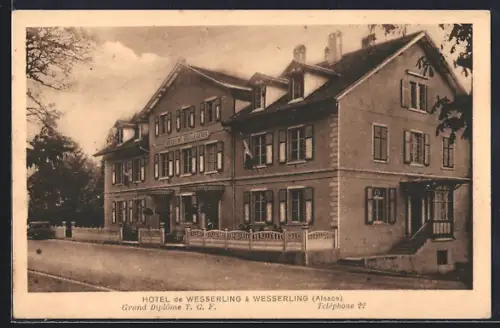 AK Wesserling /Alsace, Hotel de Wesserling