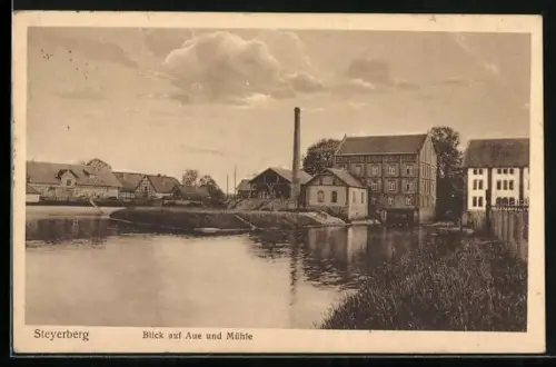 AK Steyerberg, Blick auf Aue und Mühle