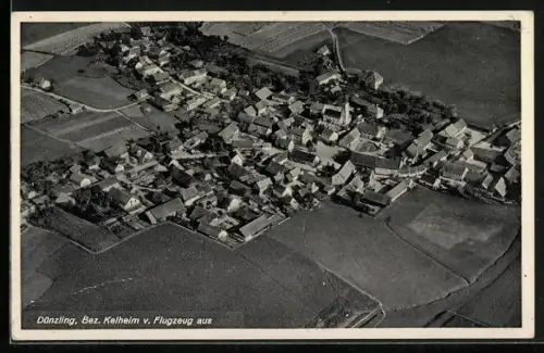AK Dünzling /Kelheim, Ortsansicht vom Flugzeug aus