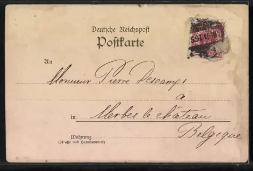 Lithographie Trier, Dom u. Liebfrauenkirche, Kaiserpalast Ruinen, Amphitheater