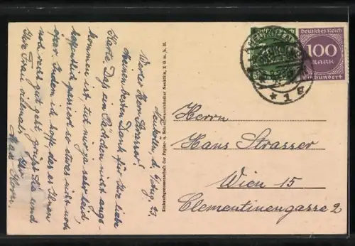 AK Berlin-Neukölln, Partie aus dem Körnerpark