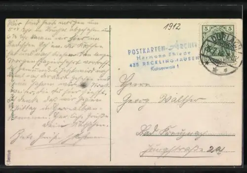 AK Durlach, Ettlingerstrasse aus der Vogelschau