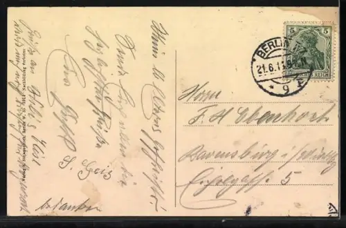 AK Berlin-Wannsee, Kaiser Pavillon, Terrasse mit Aussicht auf den See