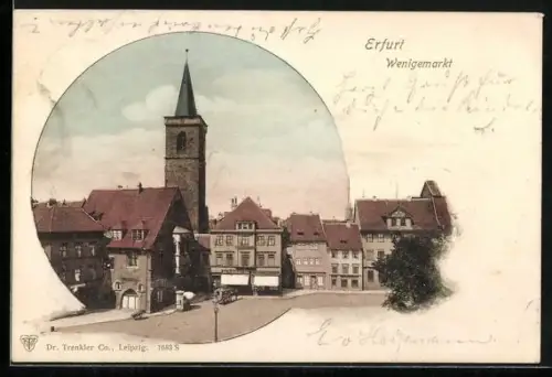 AK Erfurt, Blick zum Wenigemarkt