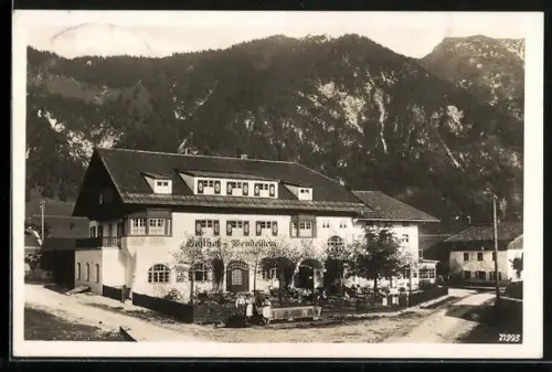 AK Bayrischzell, Ansicht vom Gasthof Wendelstein
