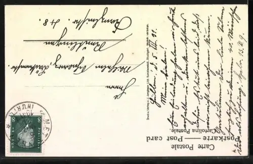 Lithographie Rechberg, Ruine Rechberg, Burg Hohenzollern, Lichtenstein